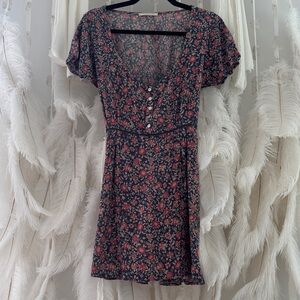 Spell & the Gypsy Collective Jasmine 90's navy floral mini dress